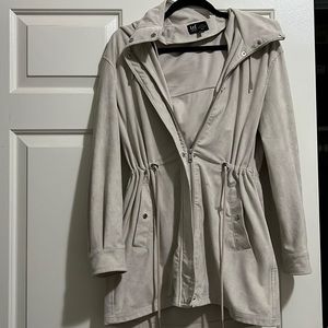 Zara White Suede Coat